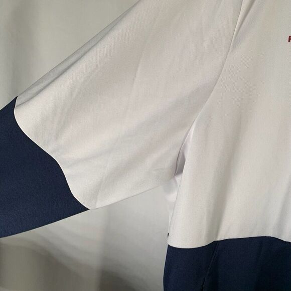 FIFA World Cup 2022 Sweater Men's XL White 1/4 Zip Qatar Long Sleeve Pullover - Picture 8 of 10